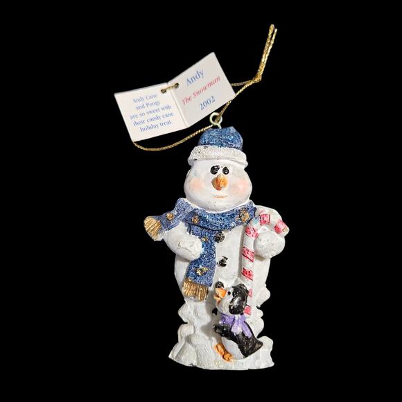 Marathon 2002 Christmas Ornaments Set of 4 Andy Phillip Joyous Holly w/Tags - Picture 9 of 10